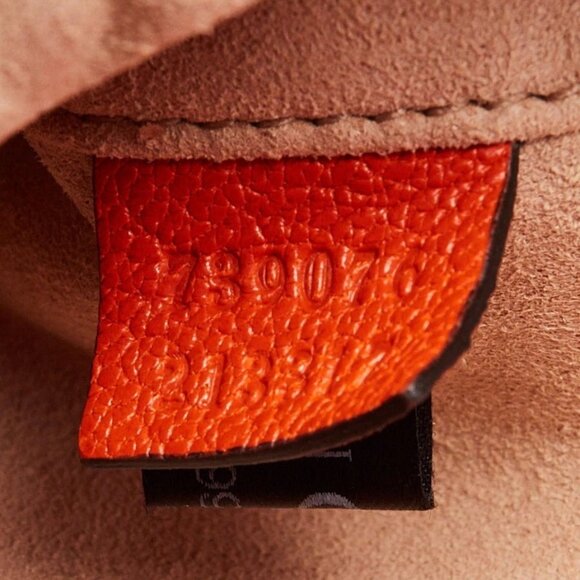 Gucci Orange Leather Double G Aphrodite Mini Shoulder Bag - Picture 10 of 12
